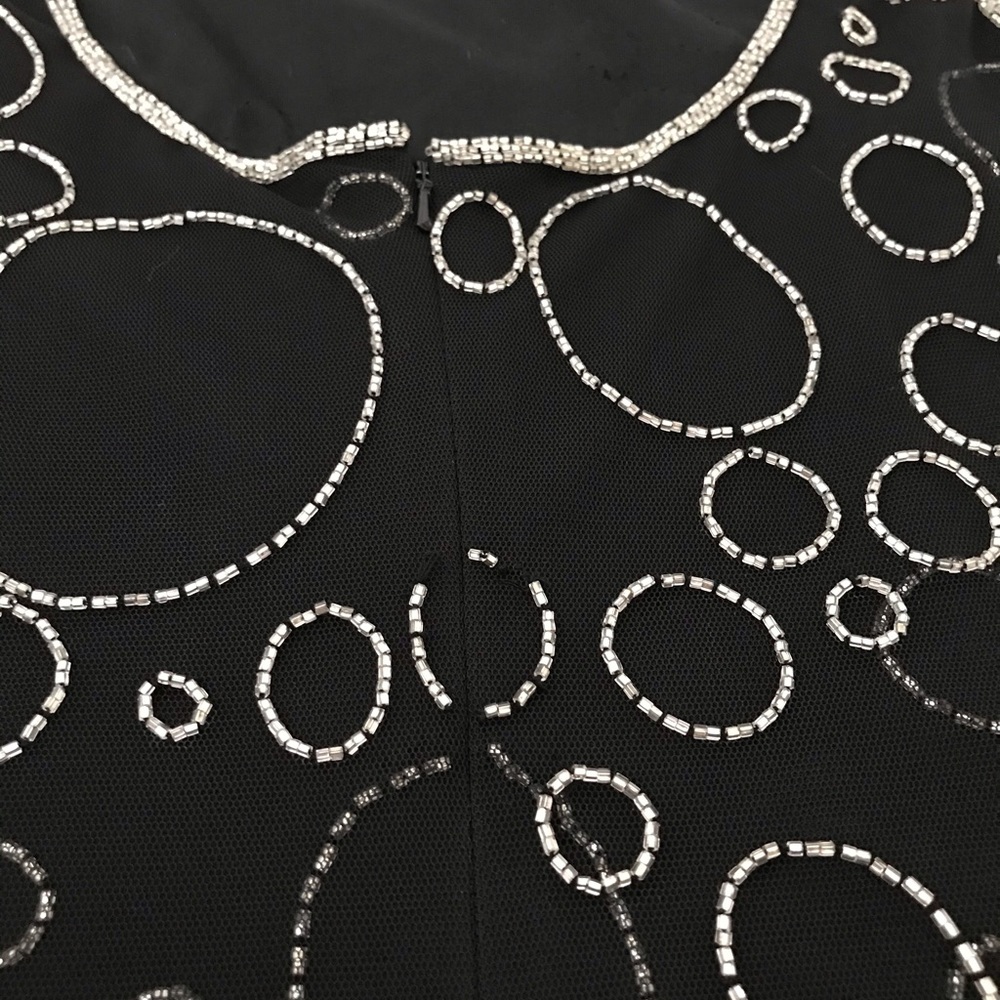 Cocktail Dress with Silver Beads NEW - Picture 6 of 7